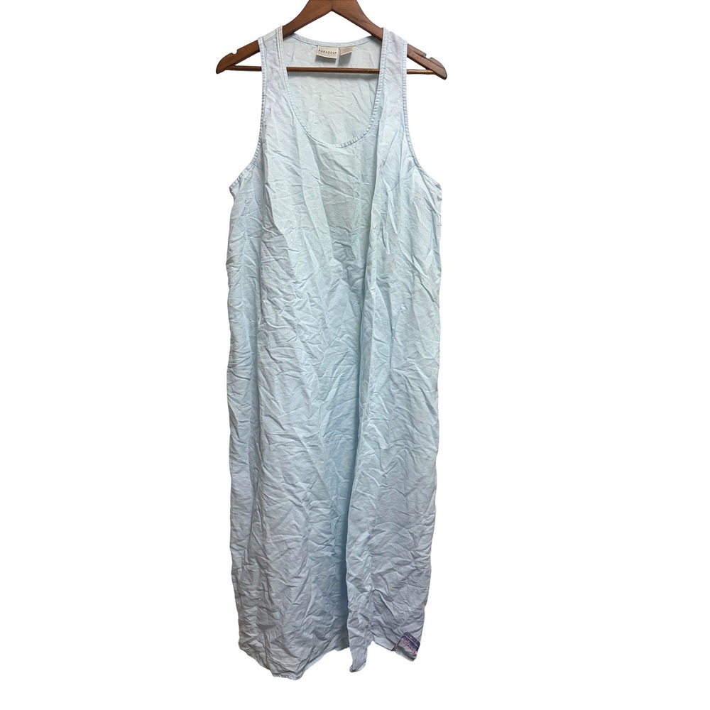 Paradox Light Blue Sleeveless Maxi Slip Dress